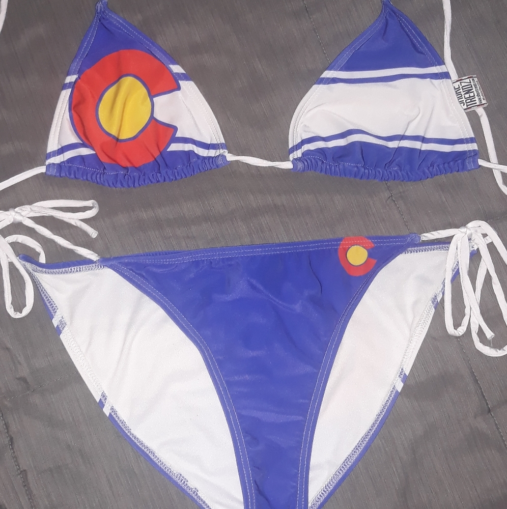 Colorado flag bikini NWOT